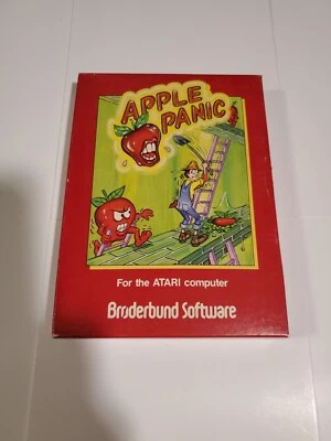 Apple Panic (Atari 400/800 XL, 1982) ☆ AUTHENTIC ☆ - Image 1 of 4