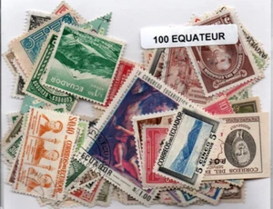 Lot de 100 timbres d Equateur - Picture 1 of 1