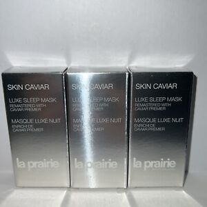 3xLa Prairie Skin Caviar Luxe Sleep Mask Remastered Travel size 0.17oz / 5ml NIB