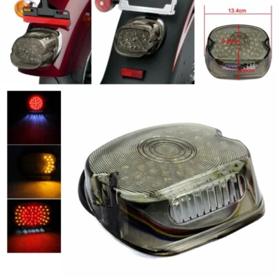 Luz trasera LED de humo luz de señal de giro para Harley Road Glide FLTR Tour Glide Foto 1 de 4