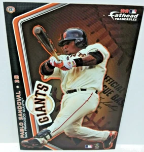 Pablo Sandoval Fathead Tradeables San Francisco Giants Logo Card 2010 #22 - Picture 1 of 7