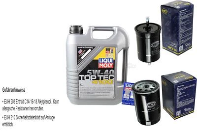 LIQUI MOLY, SCT GERMANY INSPEKTIONSKIT FILTER LIQUI MOLY ÖL 5L 5W-40 für VW Golf III 1H1 1.8 2.0 Passat