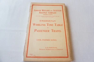 1939 LMS Midland Division Railway Working Timetable WW2 Emergency Sections 1-6 - Picture 1 of 10