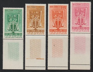 1963 South Vietnam Stamps Constitution and Scales Scott # 223-226 MNH - Picture 1 of 1