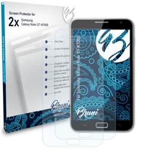 Bruni 2x Protective Film for Samsung Galaxy Note GT-N7000 Screen Protector - Picture 1 of 4