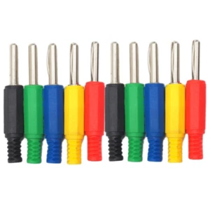 10 PIEZAS 32A 4MM Cobre Niquelado Banana Plug con Protección de Cola Roscada - Imagen 1 de 14