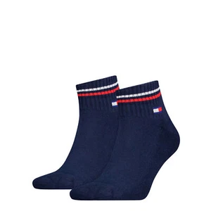 Tommy Hilfiger Unisex Quarter-Socken 2-er Pack| Gr. 39/42 | Dark Navy - Bild 1 von 1