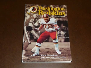 1993 WASHINGTON REDSKINS MEDIA GUIDE JIM LACHEY COVER NEAR MINT - Bild 1 von 1