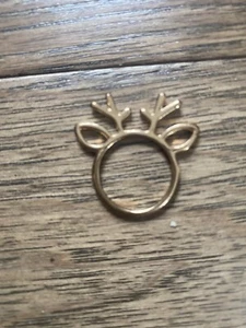 Rentiere goldener Ring für Damen - 1"" Design - Bild 1 von 5