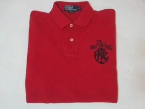 Polo Ralph Lauren Embroidered Anchor Mesh Polo Shirt (Red | Small) - Picture 1 of 23