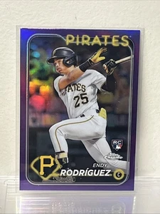 2024 Topps Chrome Endy Rodriguez #295 Purple Refractor /250 (RC) - Bild 1 von 2
