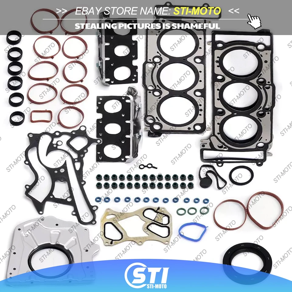 Kit de vedações de junta de revisão para Mercedes-Benz C43 S400 E43 W205 W212 W166 M276 3.0 - Imagem 1 de 4