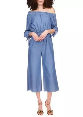 Macacão Michael Kors Feminino Azul Um Ombro P NOVO $175 MS280Y99HH - Imagem 1 de 3