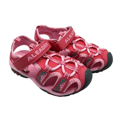 Aleader Girls Fisherman Sandals Faux Leather Pink Size 27 US 11 - Image 1 of 4