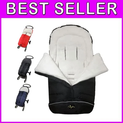 Saco de cochecito ajustable en temperatura, bolsa de banderín negra Foto 1 de 4