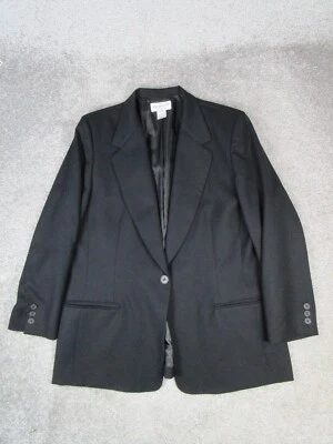 Pendelton Blazer Womens 16 Black Wool Sports Coat - Image 1 of 4