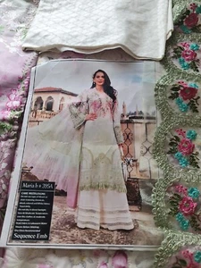 Asian Wedding Party Wear Salwar Kameez 3p Set Brand New Lawn Collection Unstitch - Picture 1 of 7