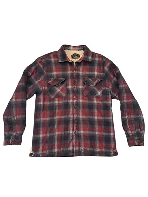 Camisa Freedom Foundry Polar Botón Para Hombres M Negra Mezcla Algodón Roja Manga Larga Foto 1 de 3