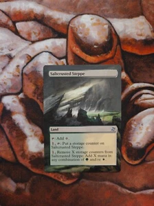 Magic the Gathering Saltcrusted Steppe Hand Painted Unique Custom MTG Alter - Picture 1 of 1