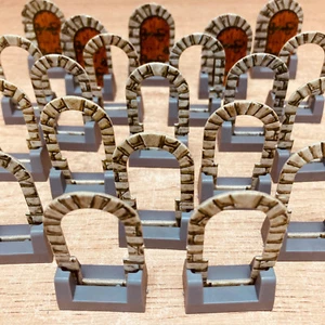 Heroquest Porte Porte x 21 Set Completo 16 Arco Aperto e 5 Chiuse + Basi Alte - Foto 1 di 4