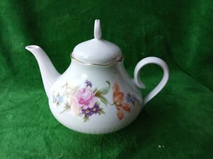 Tetera floral vintage Henneberg JLMenau República Democrática Alemana - Imagen 1 de 5
