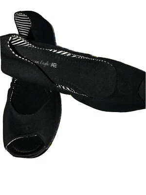 Ткань American Eagle черная с открытым носком для балета плоская размер 7,5 - Изображение 1 из 4