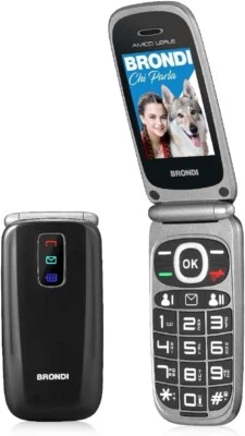 BRONDI AMICO LEALE (NERO) TELEFONO CELLULARE SENIOR - Immagine 1 di 3
