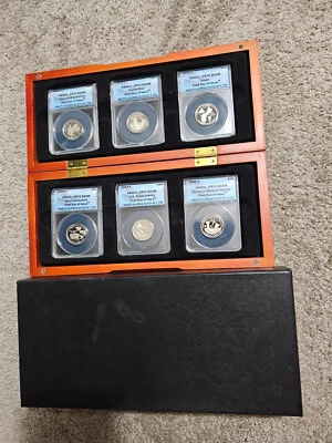 🌟2009-S ANACS PR70 DCAM First Day Issue 6-Coin Clad Quarter Proof Set #/1749 - Image 1 of 4