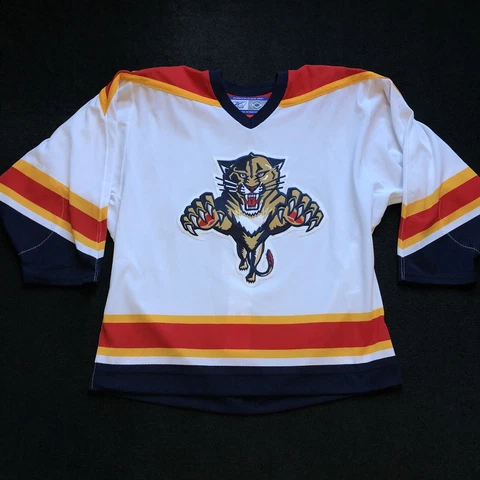 Vintage Reebok Florida Panthers Authentic On Ice Game Jersey 52 CCM Blank Cover