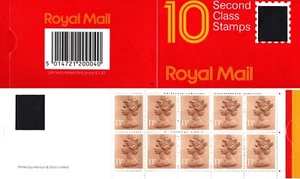 1987 GI1 Royal Mail 10 2nd Class 13p Stamp Booklet Harrison & Co MNH - Picture 1 of 5