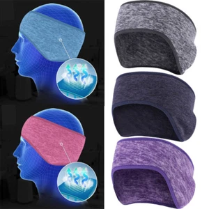 Fleece Headband Winter Warmer Hat Ear Muff Ski Snowboard Running Yoga Headwear - Picture 1 of 27