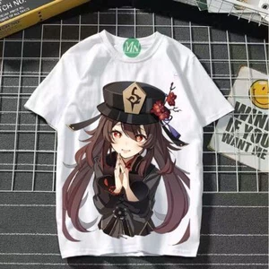 Genshin Impact Cosplay Game Manga T-Shirt shirt Unterhemd Undershirt Polyester  - Picture 1 of 2