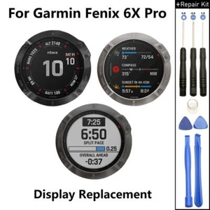 Ekran do Garmin Fenix 6X Pro GPS Zegarek sportowy Wyświetlacz LCD Wymiana szkła NOWY - Zdjęcie 1 z 7