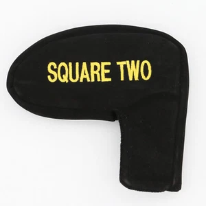 Square Two Putter oder Eisen Golfschläger Kopfabdeckung - schwarz & gold - kostenloser Versand USA - Bild 1 von 4