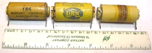 3 NOS IRC 40 Ohm, Meas. Corp 9000 Ohm, RPE 1.960 MOhm Wire Wound Meter Resistor - Picture 1 of 10