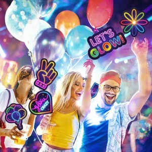 DIY Glow Hat For Birthday Photobooth Accessories Photo Props Party Supplies - Picture 1 of 12