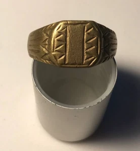 Antiker römischer Bronze/Gold Ring: Original, echt - Bild 1 von 7