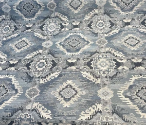Upholstery Bosa Blue Cadet Southwest Swavelle Chenille Fabric By The Yard - Picture 1 of 6