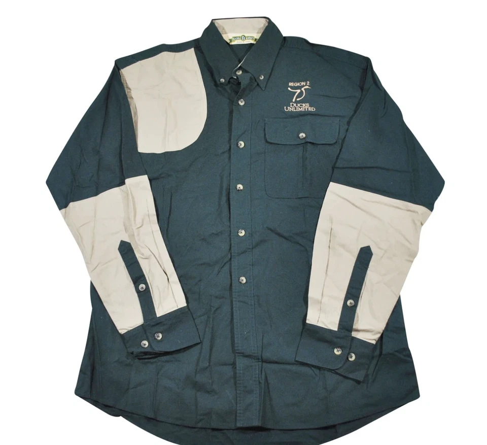 Vintage Ducks Unlimited Region 2 Long Sleeve Button Shirt Size Medium - Image 1 of 2