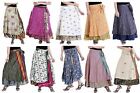Skirt Women Wrap Around Silk Skirt Short Skirt Indian Wholesale Lot 10 Pc