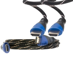 Cable HDMI trenzado de 12 pies de alta velocidad 2.0 4K 60Hz UHD HDR 2160P LCD Ethernet HDTV - Imagen 1 de 4