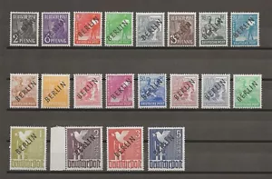 GERMANIA/BERLINO 1948 SG B1/B20 MNH CERT - Foto 1 di 3