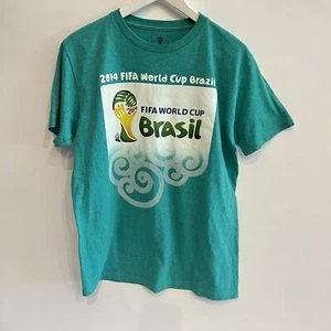 Official 2014 FIFA World Cup Shirt Brasil Brazil Medium M  Green Soccer Futbol - Picture 1 of 4