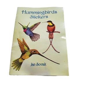 Hummingbirds Stickers Book By Jan Sovak - Picture 1 of 5
