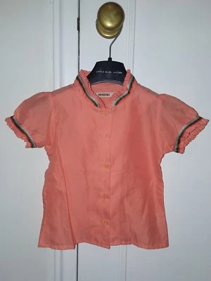 Auténtica Camisa de Vestir Missoni Bebé Niña Algodón (Talla 3) Naranja Foto 1 de 4