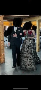 Black & Tan Wedding Dress - Picture 1 of 10