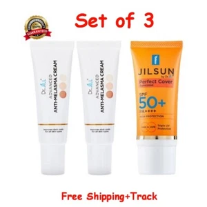 Set 3 Dr.JiLL Advanced Melasma Cream 15 ml + JILSUN Perfect Cover face sunscreen - Picture 1 of 18