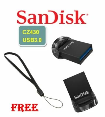 SanDisk 256GB 128GB 64GB 32GB 16GB Ultra Fit Memory Stick USB Flash Drive lot UK