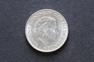 Netherlands 1964 1 Gulden Silver Coin (Wt : 6.53 g ) C1168 - Picture 1 of 9