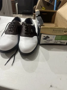 FootJoy Herren Extra Komfort Golfschuhe Weiß 57760 Größe 10,5 Weite - Bild 1 von 12